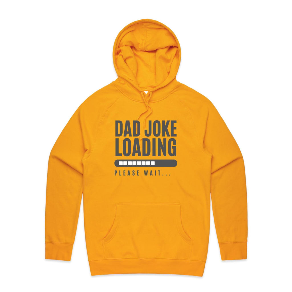 Dad Joke Loading - Mens Hoodie Gold Mens Hoodie Dad Printed In Australia