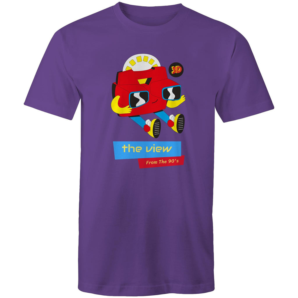 The View From The 90's - Mens T-Shirt Purple Mens T-shirt Games Printed In Australia Retro