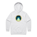 Sorry I'm Taken, Alien UFO - Womens Hoodie White Marle Womens Hoodie Printed In Australia Sci Fi
