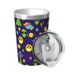 Groovy Alien And UFO Small Stainless Steel Travel Mug Cup 12oz/350ml