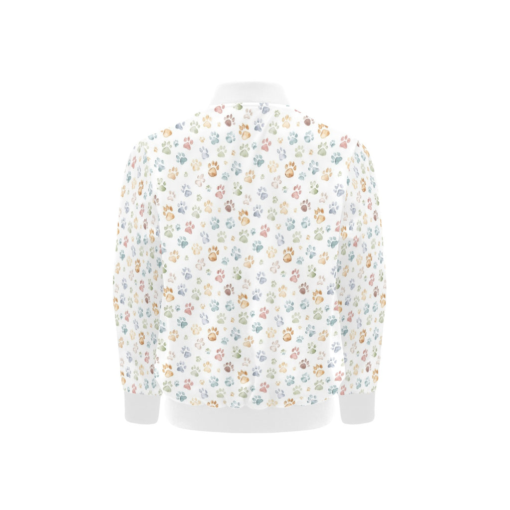 Paw Print Kids Bomber Jacket