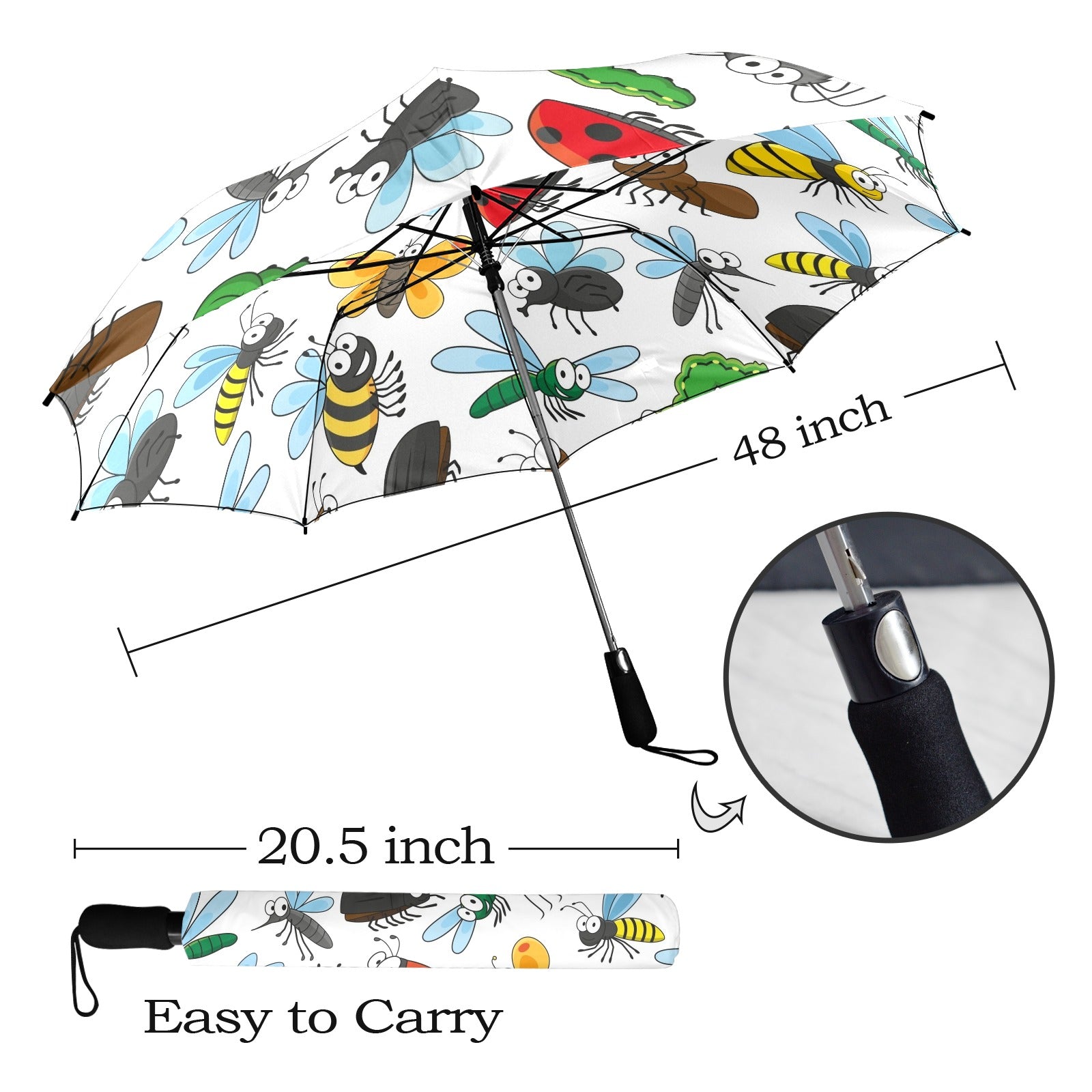 Little Creatures - Semi-Automatic Foldable Umbrella (Model U12) Semi-Automatic Foldable Umbrella (U12)