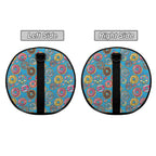 Doughnuts On Blue Duffle Bag Duffle Bag Printed Offshore