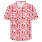 Cherry Ice-cream Men's Crinkle Hawaiian Shirt