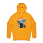 Alien Scream - Mens Hoodie Gold Mens Hoodie Printed In Australia Sci Fi