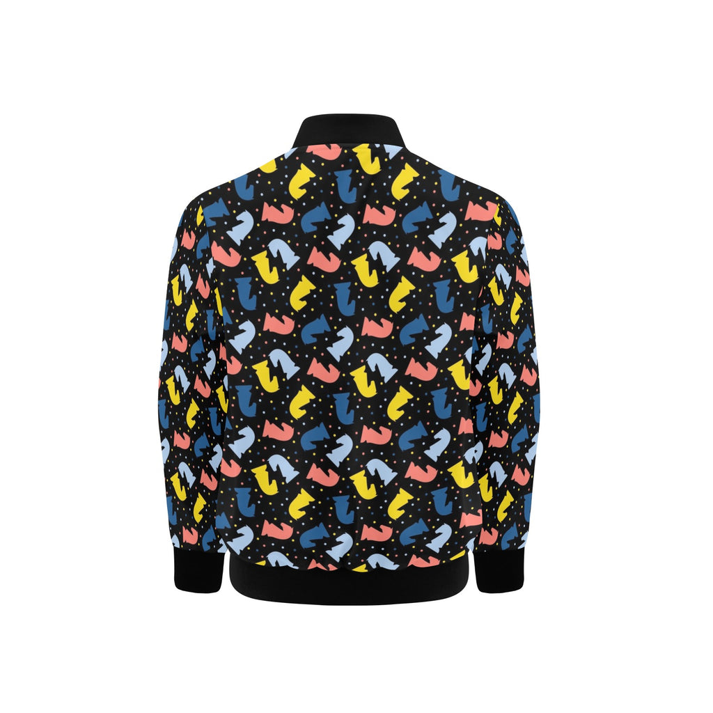 Colourful Chess Kids Bomber Jacket