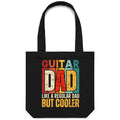 Guitar Dad Canvas Tote Bag Default Title Tote Bag Dad Music Printed In Australia