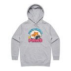 Let's Take A Paws, Kittens - Womens Hoodie Grey Marle Womens Hoodie animal Printed In Australia