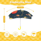 Galaxy Kids Safe Round Corner Umbrella Kids Safe Round Corner Umbrella Printed Offshore Space
