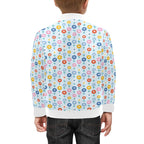 Abstract Cute Flowers Kids Bomber Jacket