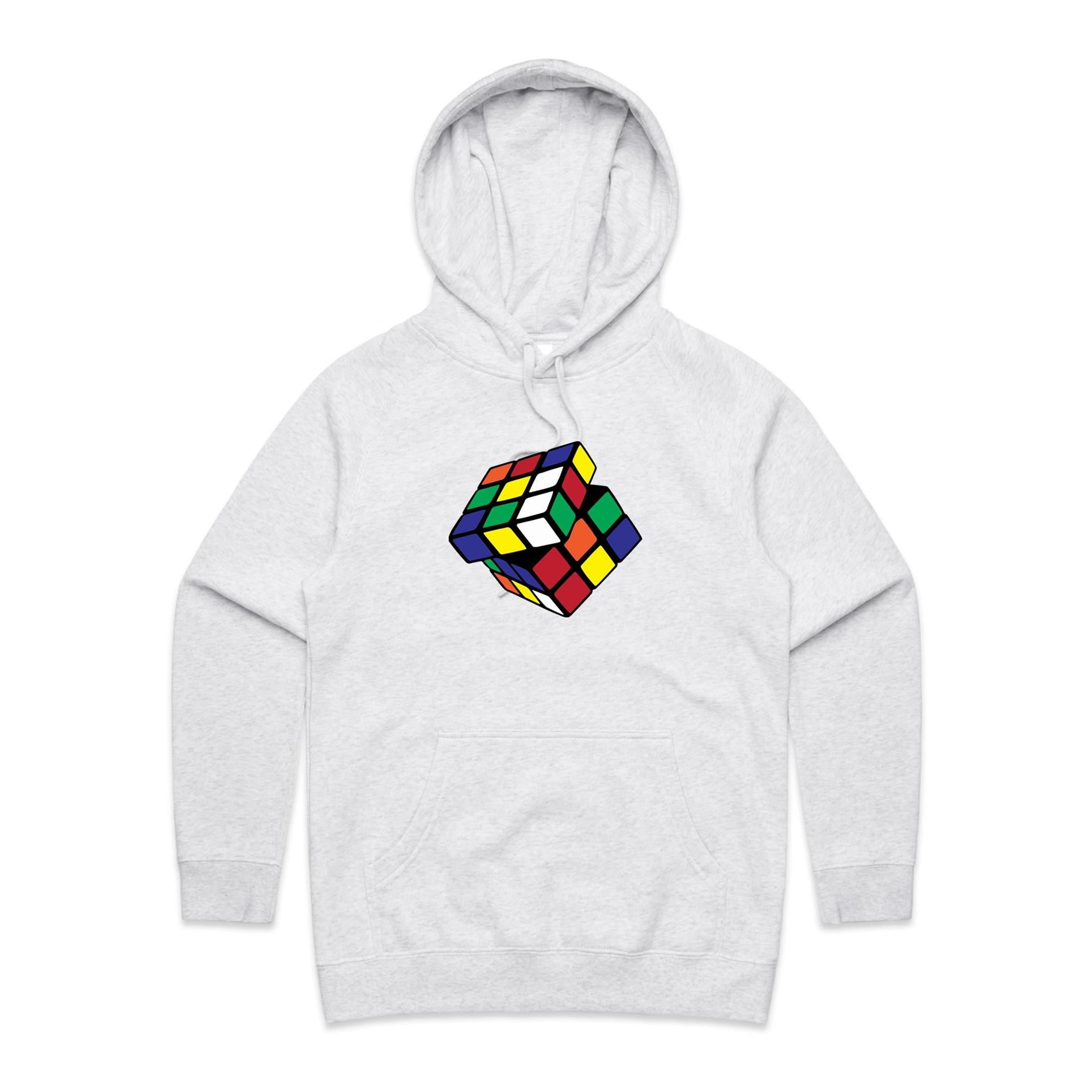 Game Cube - Womens Hoodie White Marle Womens Hoodie Games Printed In Australia