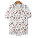 Birds Of A Feather Women's Collared Pocketless Short Sleeve Shirt