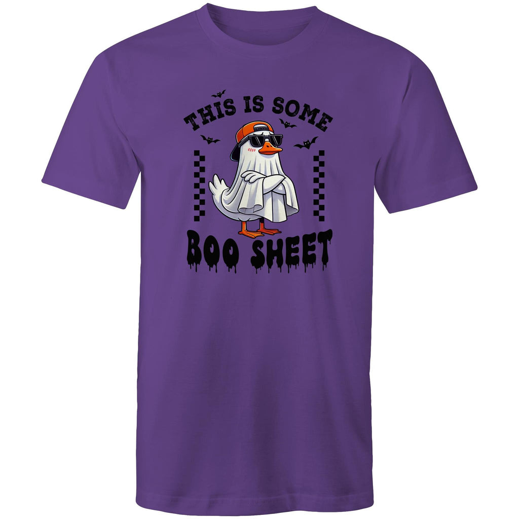 This Is Some Boo Sheet, Halloween - Mens T-Shirt Purple Mens T-shirt Halloween Printed In Australia