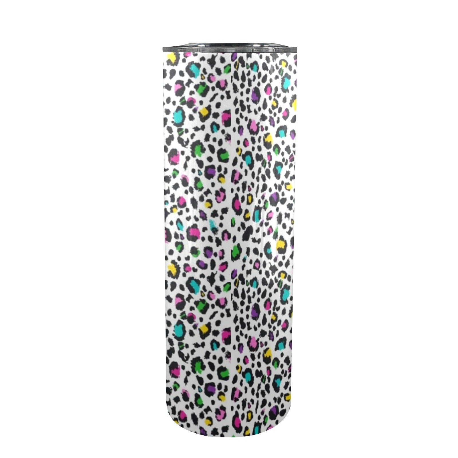 Animal Print In Colour - 20oz Tall Skinny Tumbler with Lid and Straw