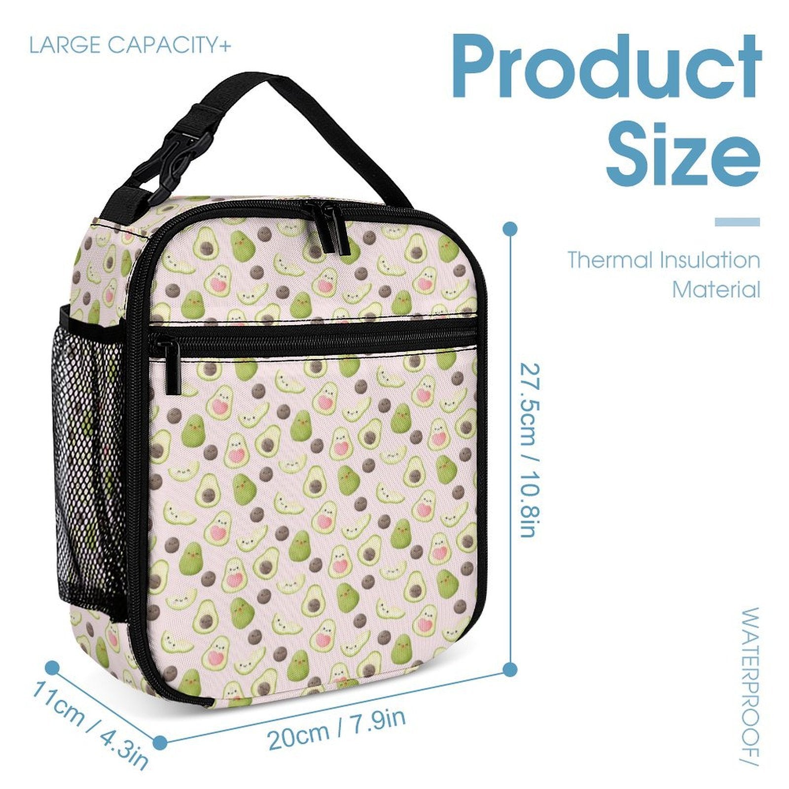 Avocado Love Backpack, Lunch Bag & Pencil Case Set