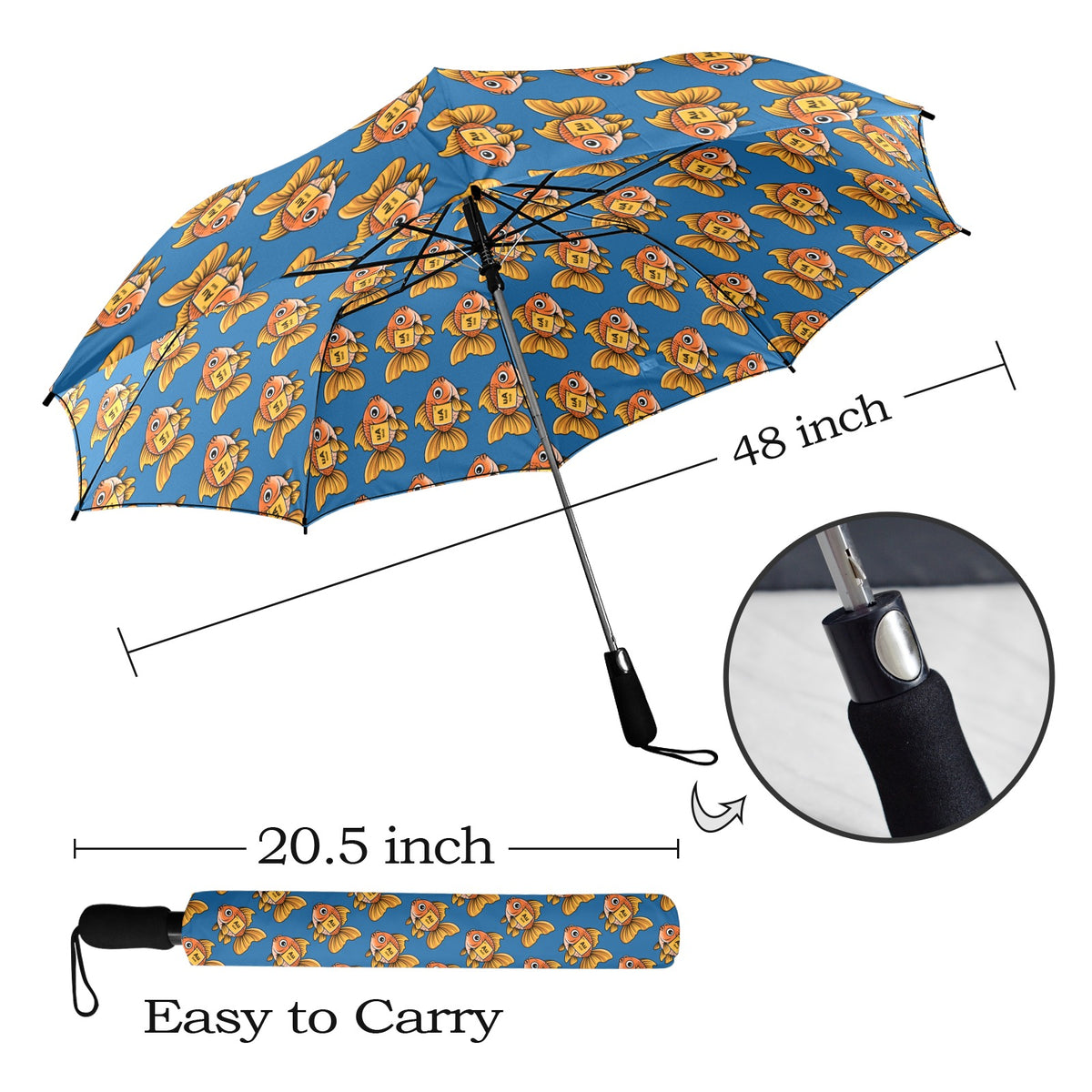 Gold Fish Periodic Table Umbrella