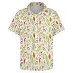 Tropical Surf Women's Collared Pocketless Short Sleeve Shirt