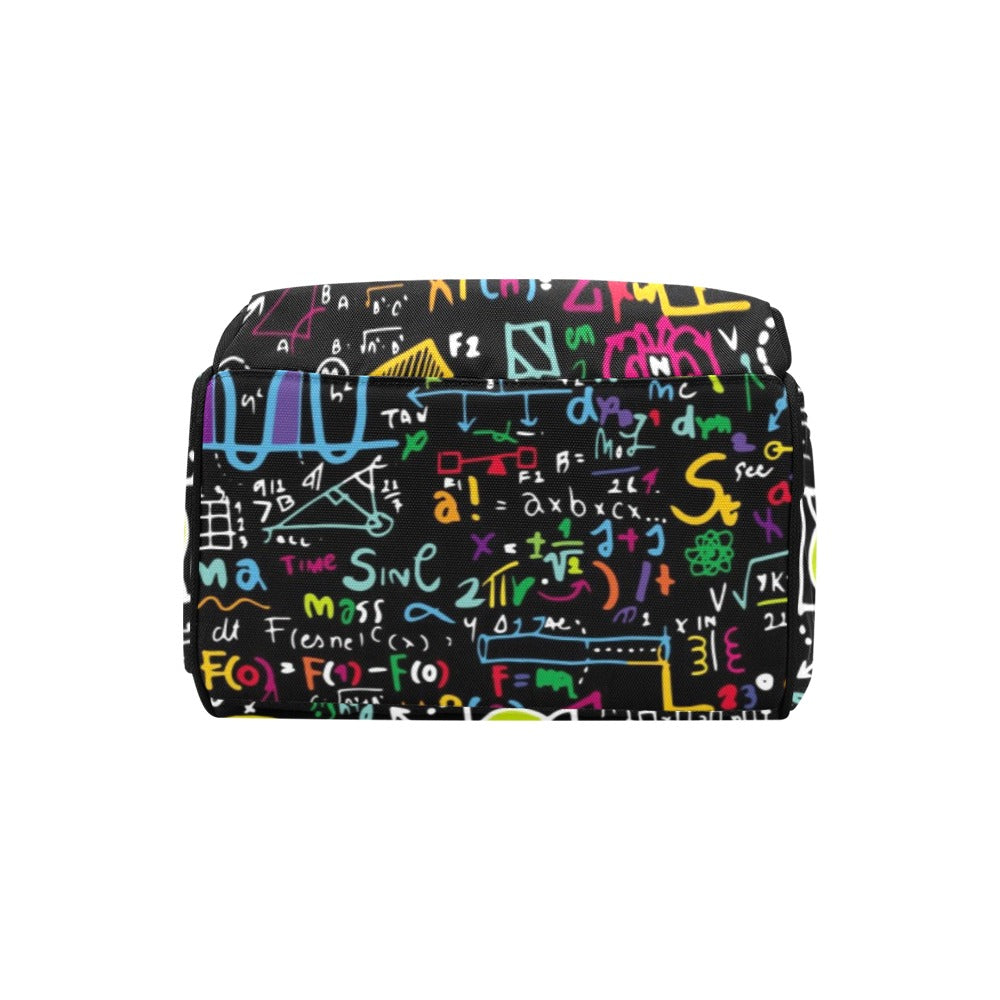 Math Scribbles - Multi-Function Backpack, Nappy / Diaper Bag