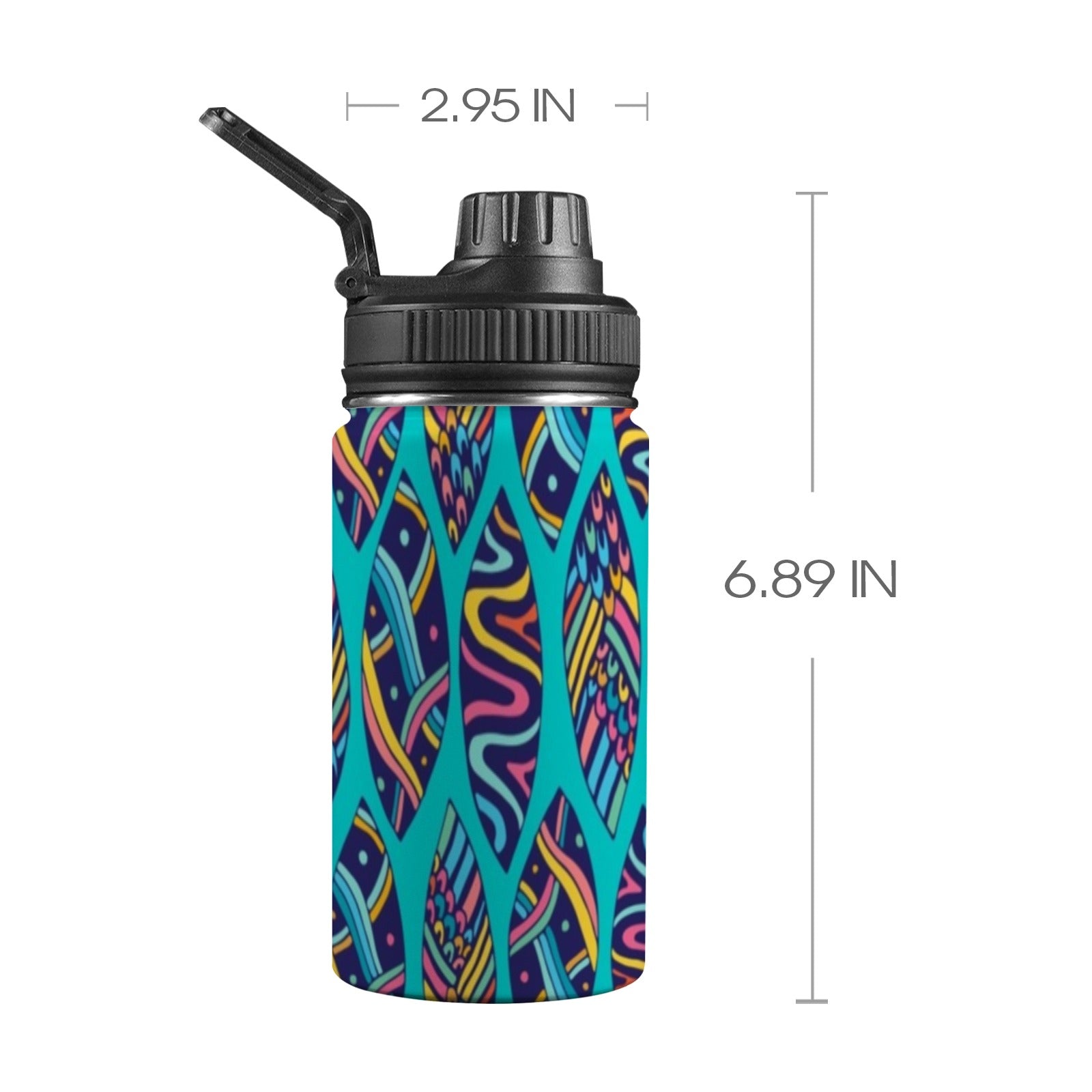 Aloha Surfboards - Kids Water Bottle with Chug Lid (12 oz) One Size Kids Water Bottle with Chug Lid Printed Offshore