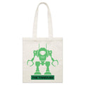 The Robot Takeover Parcel Canvas Tote Bag Default Title Small Tote Bag Printed In Australia Sci Fi