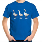 Duck Duck Goose - Kids Youth T-Shirt Bright Royal Kids Youth T-shirt animal Games Printed In Australia