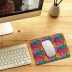 Bright And Bold Flowers Leather Mouse Pad Leather Mouse Pad Plants Printed Offshore