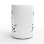 Personalise - Giraffe Name - White 15oz Ceramic Mug Personalised 15oz Mug animal customise Globally Fulfilled Name personalise