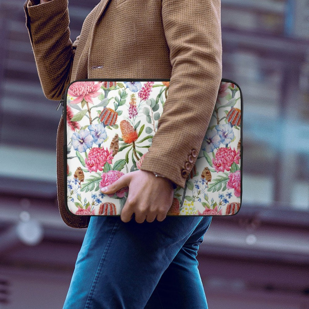 Australian Flowers Laptop Sleeve (Multiple Sizes) Laptop Sleeve Plants Printed Offshore