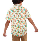 Cute Autumn Creatures - Junior Kids Hawaiian Shirt