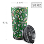 Science Love - 20oz Mobile Tumbler with Lid (Black Lock) 20oz Travel Mug Printed Offshore Science