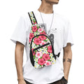 Hibiscus Chest Bag One Size Cross Body Chest Bag Plants Printed Offshore