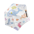 Under The Sea Kids Safe Round Corner Umbrella One Size Kids Safe Round Corner Umbrella animal Ocean Printed Offshore