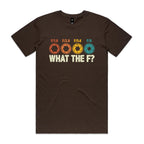 Camera Settings What The F Men's AS Colour T-shirt Dark Chocolate Mens T-shirt Printed In Australia