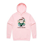 Cool Beans, Coffee - Mens Hoodie Pink Mens Hoodie Coffee Printed In Australia
