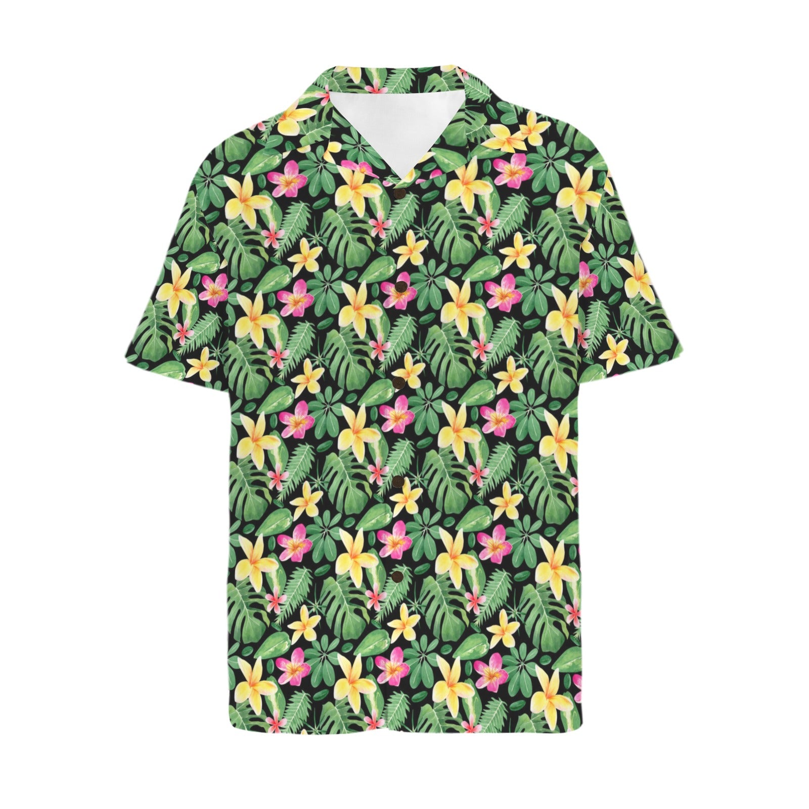 Frangipani - Men's Hawaiian Shirt (Model T87)