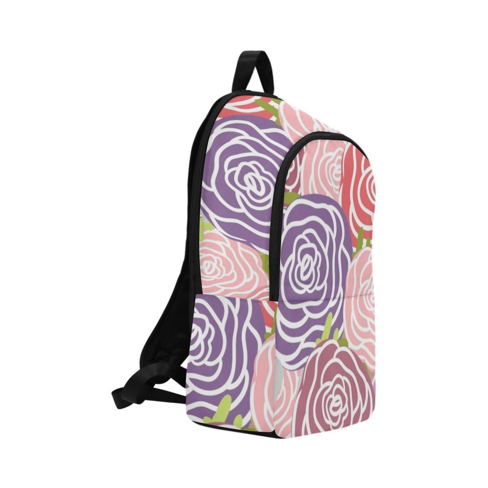 Abstract Roses - Fabric Backpack