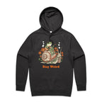 Stay Weird, Guitar Playing Frog On A Snail Men's AS Colour Hoodie Coal Mens Hoodie animal Music Printed In Australia