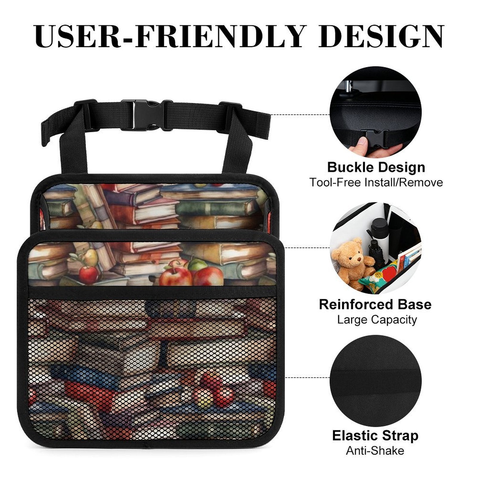 Watercolour Books - Car Seat Back Organiser Car Seat Back Organiser Printed Offshore Reading