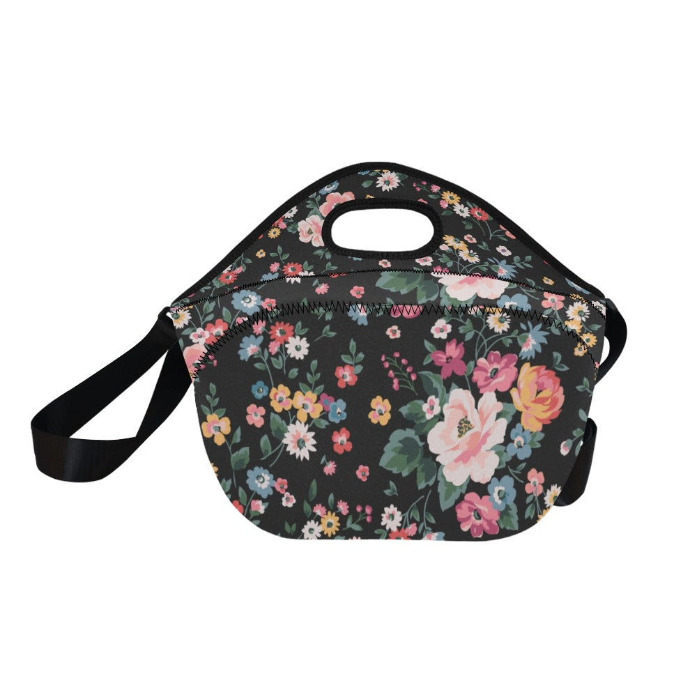 Pretty Floral - Neoprene Lunch Bag Neoprene Lunch Bag Printed Offshore