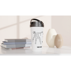 Personalised Mummy Needs A Coffee White 15oz Stainless Steel Travel Mug Personalised Travel Mug Globally Fulfilled Mum