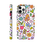 Quirky Butterfly Flowers - Apple iPhone Tough case iPhone 12 Pro Max iPhone Tough Case animal Globally Fulfilled