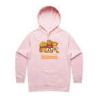 The Diet Starts Tomorrow, Hamburger, Fries, Pizza - Womens Hoodie Pink Womens Hoodie Food Printed In Australia