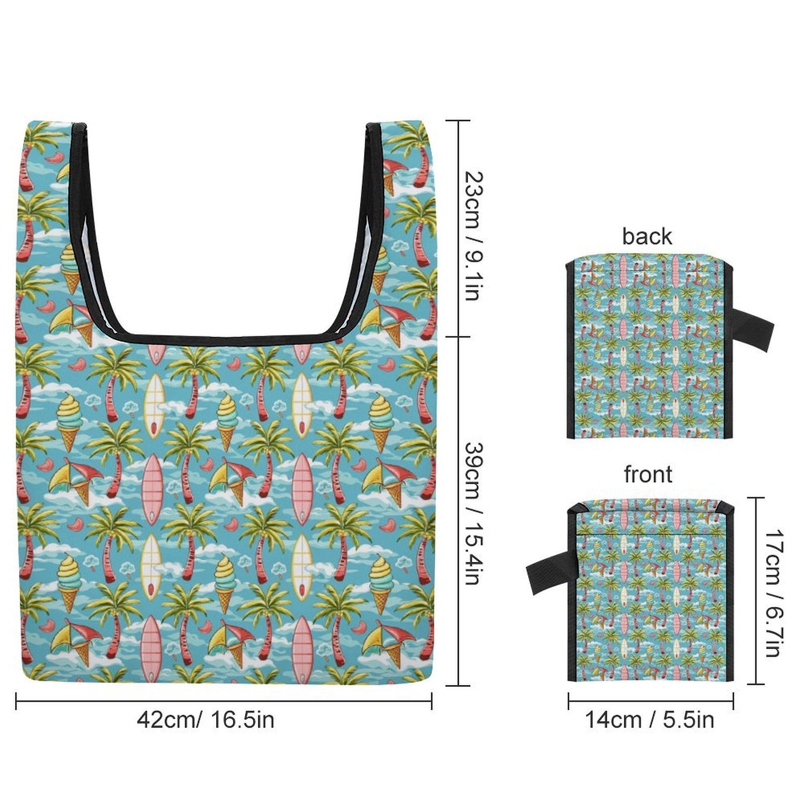 Summer Surf Foldable Shopping Bag