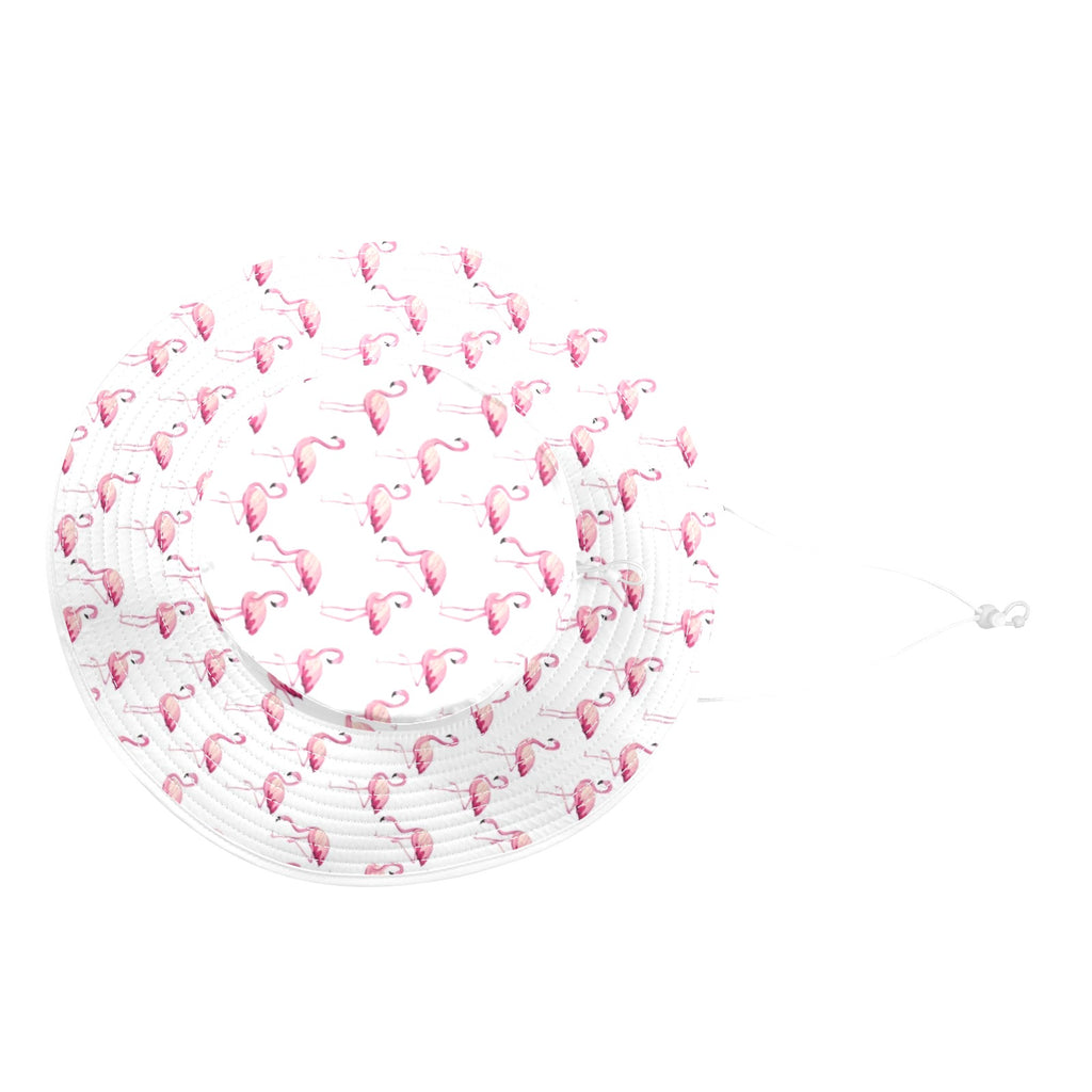Flamingos Wide Brim Bucket Hat Wide Brim Bucket Hat animal Printed Offshore