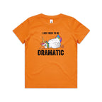 Dramatic Unicorn Goose Kid's AS Colour T-shirt Orange Kids Youth T-shirt animal Printed In Australia
