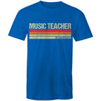 Music Teacher, Limited Edition - Mens T-Shirt Bright Royal Mens T-shirt Music Printed In Australia Teacher