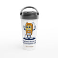 Personalised I Remember When I Was Smarter Than My Phone White 15oz Stainless Steel Travel Mug Default Title Personalised Travel Mug Customise Funny Globally Fulfilled Personalise Retro tech
