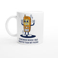 I Remember When I Was Smarter Than My Phone White 11oz Ceramic Mug Default Title White 11oz Mug Globally Fulfilled Retro tech