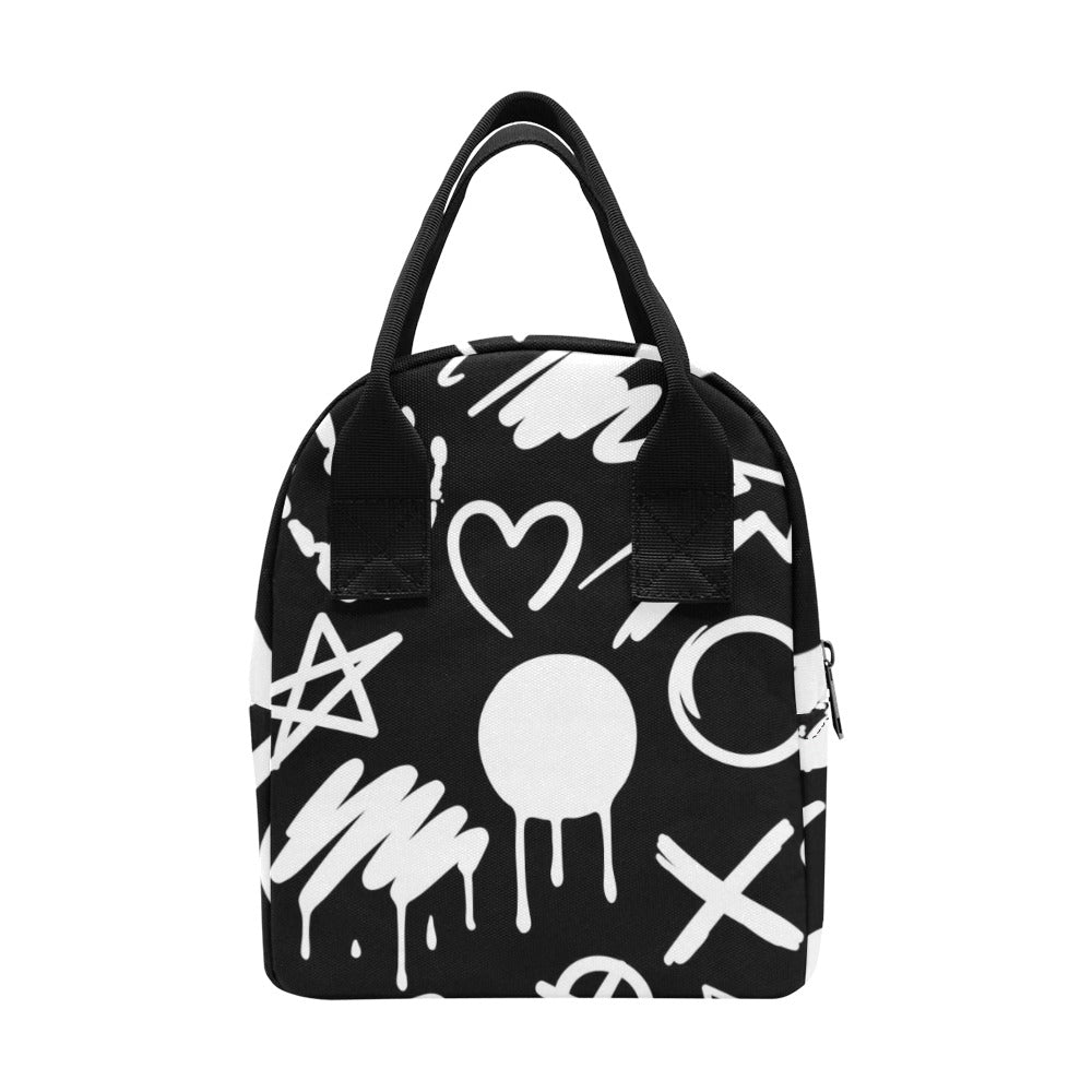 Bold Graffiti - Zipper Lunch Bag Zipper Lunch Bag Printed Offshore