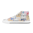 Dog Crowd - Men's High Top Canvas Shoes